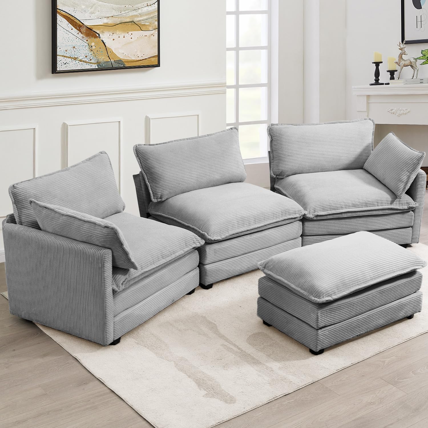 Rowhy Oversized Modular Sectional Sofa for Modern Living